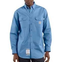 CARHARTT Men's Flame-Resistant Twill Shirt With Pocket Flaps