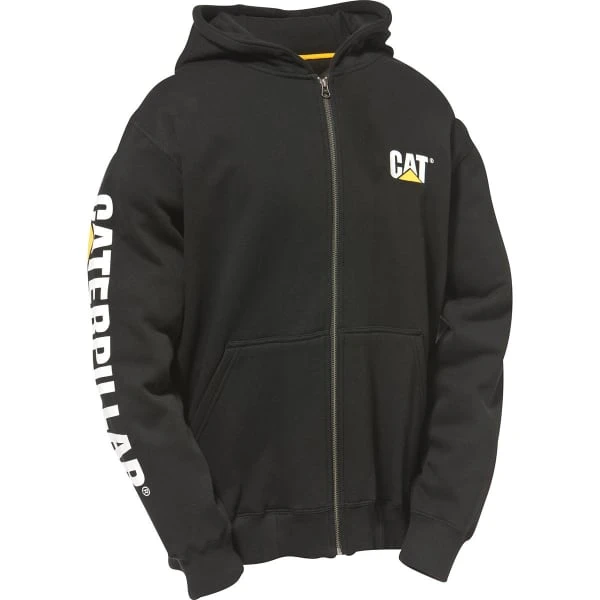 CATERPILLAR Men's Banner Sleeve Full-Zip Hoodie 3 CATERPILLAR Men's Banner Sleeve Full-Zip Hoodie