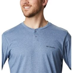 COLUMBIA Men's Thistletown Park Henley Shirt -trucker hat shop 1379495 406 alt3