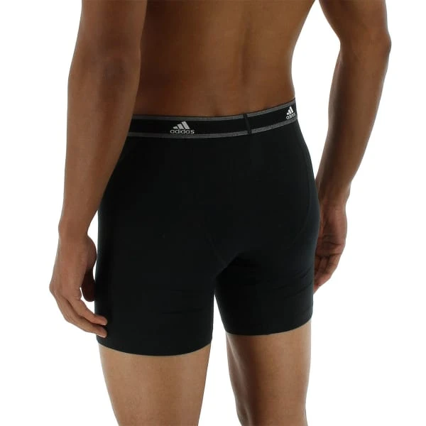 ADIDAS Men's Relaxed Performance Stretch Cotton Boxer Briefs, 2 Pack 5 ADIDAS Men's Relaxed Performance Stretch Cotton Boxer Briefs, 2 Pack - Image 3