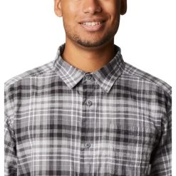 COLUMBIA Men's Under Exposure Yarn-Dye Short Sleeve Shirt -trucker hat shop 2039601 002 alt4