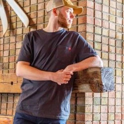 Eastern Mountain Sports EMS Men's Organic Pocket Short-Sleeve Tee -trucker hat shop 2045511 005 alt2