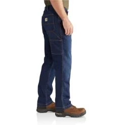 CARHARTT Men's Rugged Flex Relaxed Fit Dungaree Jeans -trucker hat shop 2048518 403 alt3