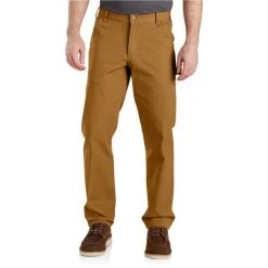 CARHARTT Men's Rugged Flex Relaxed Fit Duck Dungaree Work Pants -trucker hat shop 2048534 205 alt2