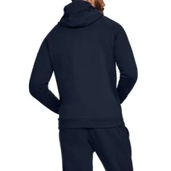 UNDER ARMOUR Men's UA Rival Fleece Full-Zip Hoodie -trucker hat shop 2050647 402 alt1