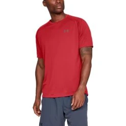 UNDER ARMOUR Men's UA Tech Short-Sleeve Tee -trucker hat shop 2050687 601 alt2