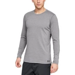 UNDER ARMOUR Men's ColdGear® Fitted Crew Long-Sleeve Shirt -trucker hat shop 2051153 101 alt2