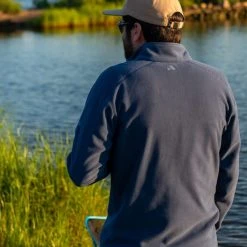 Eastern Mountain Sports EMS Men's Micro Fleece 1/4-Zip Pullover -trucker hat shop 2055064 402 alt4