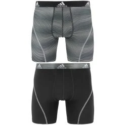 ADIDAS Men's Sport Performance Climalite Midway Briefs, 2-Pack -trucker hat shop 2056061 001 alt2