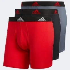 ADIDAS Men's Stretch Climalite Boxers, 3-Pack -trucker hat shop 2056065 607 alt1