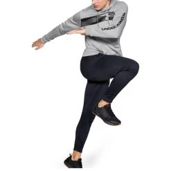 UNDER ARMOUR Men' Bar Logo Pullover Hoodie -trucker hat shop 2060354 004 alt5