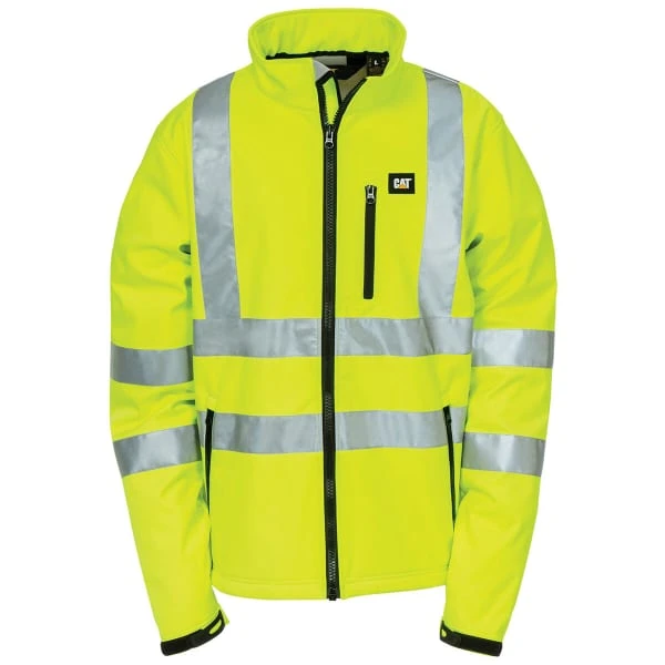 CATERPILLAR Men's Hi Vis Soft Shell Jacket 3 CATERPILLAR Men's Hi Vis Soft Shell Jacket