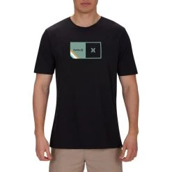 HURLEY Men's Short-Sleeve Halfer Stripe Tee 8 HURLEY Men's Short-Sleeve Halfer Stripe Tee -trucker hat shop 2065905 001 alt2