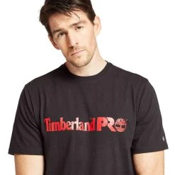 TIMBERLAND PRO Men's Short-Sleeve A1V9M Base Plate Logo Tee -trucker hat shop 2067237 001 alt3