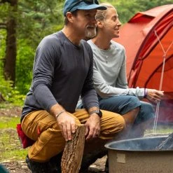 Eastern Mountain Sports EMS Men's Active Wool Long-Sleeve Shirt -trucker hat shop 2070799 402 alt4