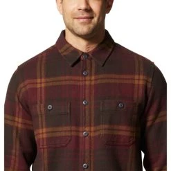 MOUNTAIN HARDWEAR Men's Plusher Long Sleeve Shirt -trucker hat shop 2071150 602 alt4