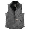 CARHARTT Men's Sherpa-Lined Mock Neck Vest -trucker hat shop 2071463 003 main