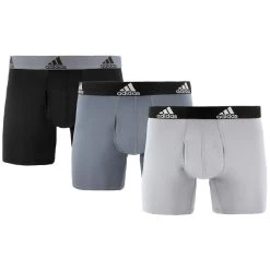 ADIDAS Men's Performance Boxer Briefs, 3 Pack -trucker hat shop 2073642 031 alt2