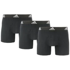ADIDAS Men's Stretch Cotton Boxer Brief, 3 Pack -trucker hat shop 2073646 001 alt2