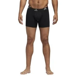 ADIDAS Men's Stretch Cotton Boxer Brief, 3 Pack -trucker hat shop 2073646 001 alt3