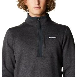 COLUMBIA Men's Sweater Weather Fleece Half Zip Pullover -trucker hat shop 2074782 001 alt4