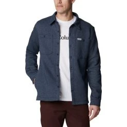 COLUMBIA Men's Great Hart Mountain Shirt Jacket -trucker hat shop 2074793 402 alt3