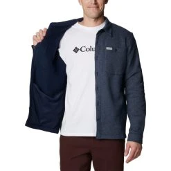 COLUMBIA Men's Great Hart Mountain Shirt Jacket -trucker hat shop 2074793 402 alt4