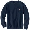 CARHARTT Men's Loose Fit Midweight Crewneck Pocket Sweatshirt 2 CARHARTT Men's Loose Fit Midweight Crewneck Pocket Sweatshirt -trucker hat shop 2074921 402 main