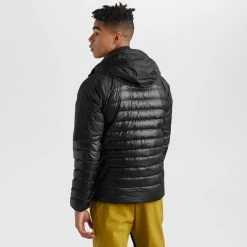 OUTDOOR RESEARCH Men's Helium Down Hoodie Jacket -trucker hat shop 2075242 001 alt2