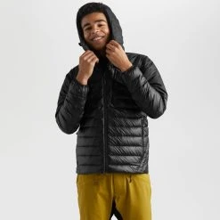 OUTDOOR RESEARCH Men's Helium Down Hoodie Jacket -trucker hat shop 2075242 001 alt3