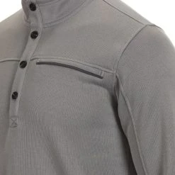 Eastern Mountain Sports EMS Men's Fireside Sweater Fleece Button Pullover -trucker hat shop 2076087 006 alt2