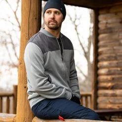Eastern Mountain Sports EMS Men's Fireside Sweater Fleece Full-Zip Bomber 9 Eastern Mountain Sports EMS Men's Fireside Sweater Fleece Full-Zip Bomber -trucker hat shop 2076088 006 alt3
