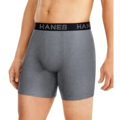 HANES Men's Ultimate Comfort Flex Fit Total Support Pouch Boxer Brief, 4 Pack -trucker hat shop 2076935 001 alt1