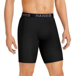 HANES Men's Ultimate Comfort Flex Fit Total Support Pouch Boxer Brief, 4 Pack -trucker hat shop 2076936 001 alt1