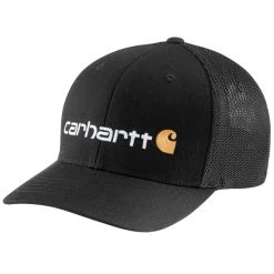 CARHARTT Men's Rugged Flex Fitted Canvas Mesh-Back Cap