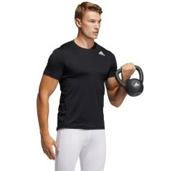 ADIDAS Men's Techfit Fitted Short Sleeve Tee -trucker hat shop 2078055 001 alt3