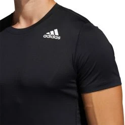 ADIDAS Men's Techfit Fitted Short Sleeve Tee -trucker hat shop 2078055 001 alt4