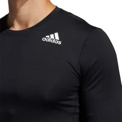 ADIDAS Men's Techfit Long Sleeve Fitted Tee -trucker hat shop 2078069 001 alt3