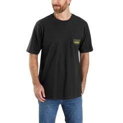 CARHARTT Men's Loose Fit Heavyweight Short Sleeve Graphic Tee -trucker hat shop 2079141 001 alt2