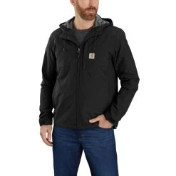 CARHARTT Men's Rain Defender Relaxed Fit Lightweight Jacket -trucker hat shop 2079208 001 alt1