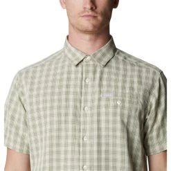 COLUMBIA Men's Lakeside Trail Short-Sleeve Shirt -trucker hat shop 2079298 102 alt4