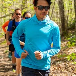 Eastern Mountain Sports EMS Men's Trail Run Ascent Hoodie -trucker hat shop 2079346 412 alt5