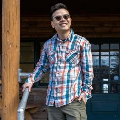 Eastern Mountain Sports EMS Men's Lightweight Spring Flannel -trucker hat shop 2079373 409 alt2