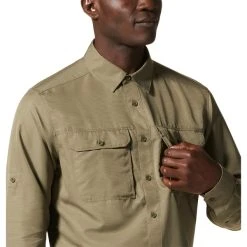 MOUNTAIN HARDWEAR Men's Canyon Long-Sleeve Shirt -trucker hat shop 2079553 315 alt4
