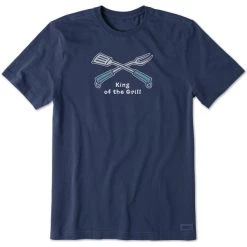 LIFE IS GOOD Men's King Of The Grill Crusher Short-Sleeve Tee