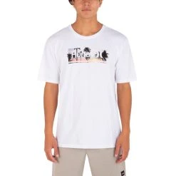 HURLEY Guys' Everyday Washed Poolside Photo Short-Sleeve Tee -trucker hat shop 2079718 101 alt2