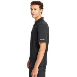TIMBERLAND PRO Men's Wicking Good Short-Sleeve Polo -trucker hat shop 2080601 001 alt2