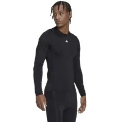 ADIDAS Men's TechFit Long-Sleeve Baselayer Tee -trucker hat shop 2081657 001 alt4