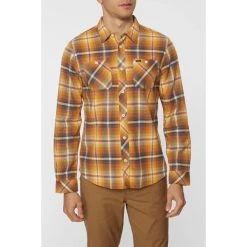 O'NEILL Young Men's Whittaker Long-Sleeve Flannel Shirt -trucker hat shop 2081760 103 alt2