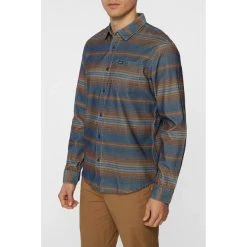O'NEILL Young Men's Caruso Long-Sleeve Shirt -trucker hat shop 2081761 402 alt4